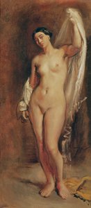 Standing Female Nude, estudo para a figura central do The Tepidarium